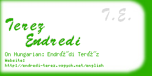 terez endredi business card